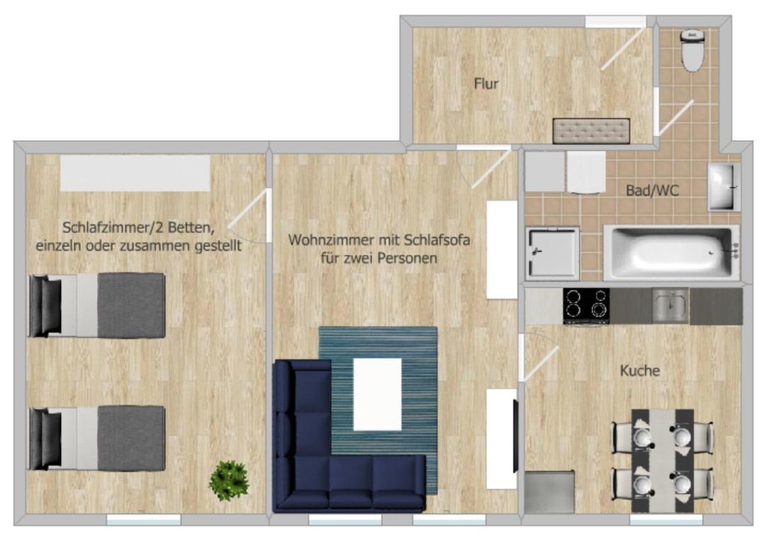 Apartamento Zentral Und Ruhig In Chemnitz Exterior foto